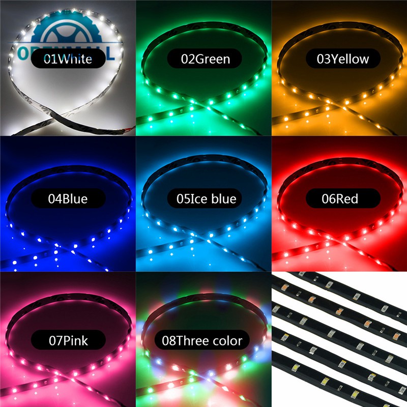 Dây đèn LED 15 bóng 30cm chống nước cho xe hơi