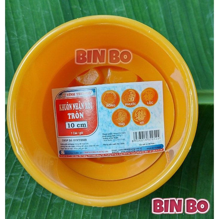 Khuôn xôi tròn Vĩnh Trường 10 cm  khuôn nhận xôi