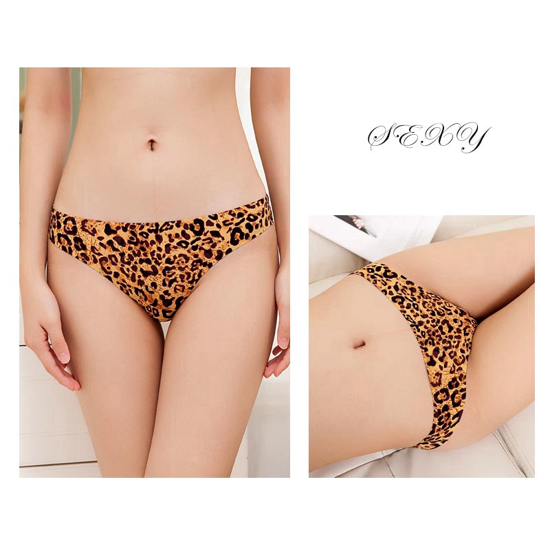 AOFEIQIKE Quần lót hoạ tiết da báo thời trang cho nữ