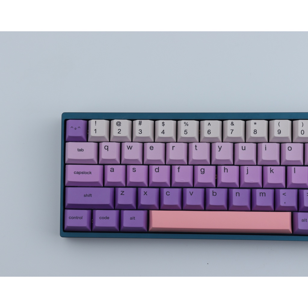 GMK màu tím dễ thương Keycaps, 129 phím PBT Keycaps Cherry Profile DYE-SUB Cá nhân hóa GMK Keycaps cho bàn phím cơ