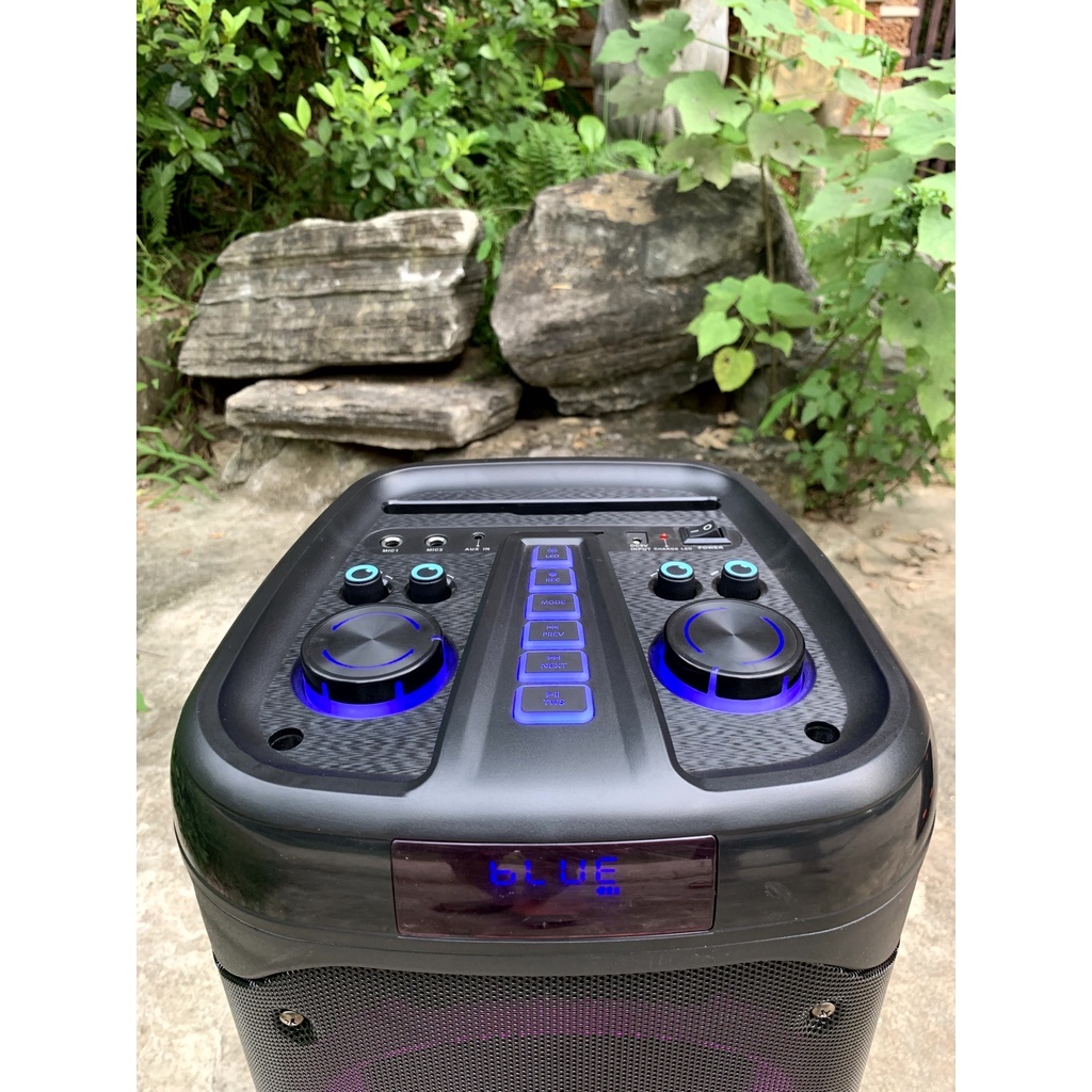 Loa Kéo Pro Partybox QS-8603 Karaoke Bluetooth Hát Siêu Hay Mẫu Mới-Tặng kèm Mic không dây