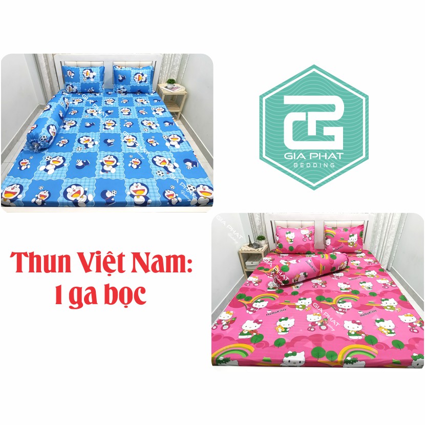 [ Link 3_ Hoạt hình ] Ga lẻ thun lạnh Việt Nam cao cấp ( không áo gối ) | BigBuy360 - bigbuy360.vn