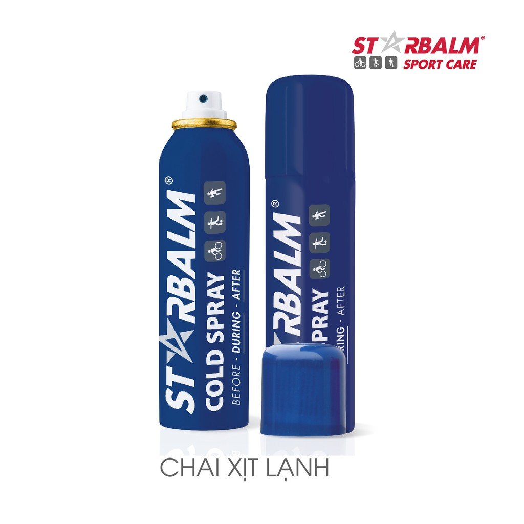 [CHÍNH HÃNG] Chai xịt lạnh STARBALM 150ml - Xịt giảm đau nhanh các chấn thương trong thể thao - Nhập khẩu Hà Lan