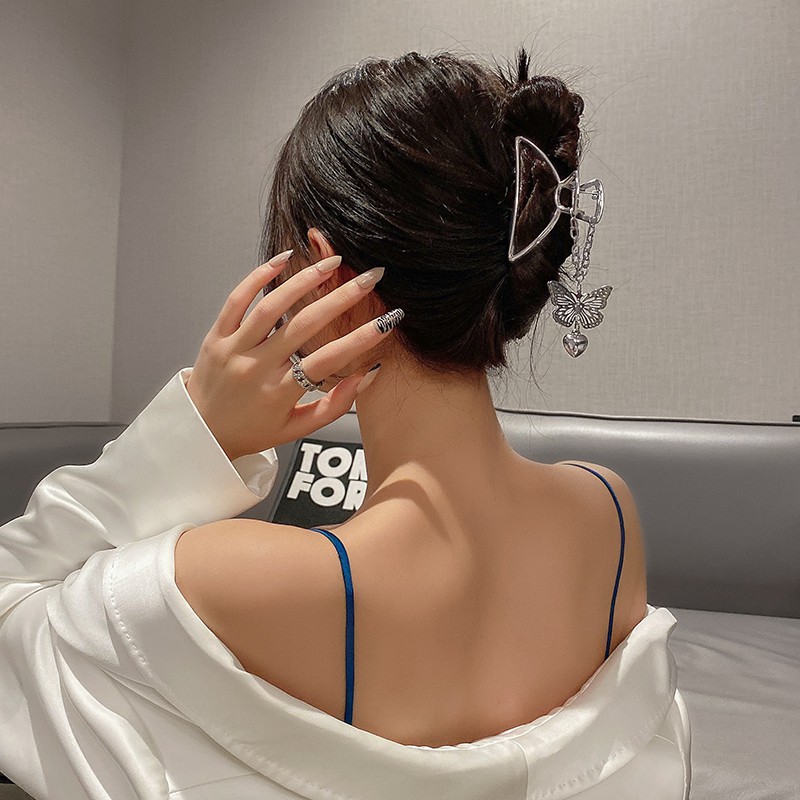 Kẹp tóc bướm cánh kép phong cách hoàng quý phi TOC19