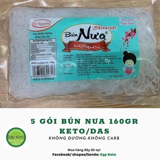5 gói bún nưa vị nguyên keto/das