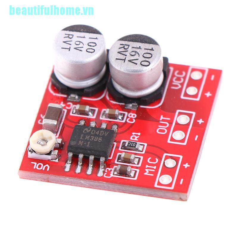 Bảng Mạch Khuếch Đại Âm Thanh Micro Dc 5v-12v Lm386 200 Chuyên
