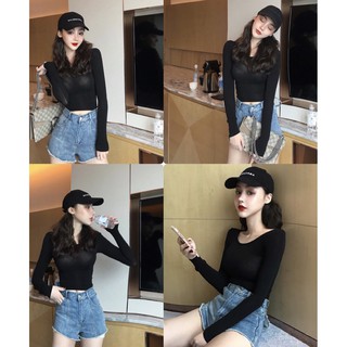Thun trơn cổ tròn basic