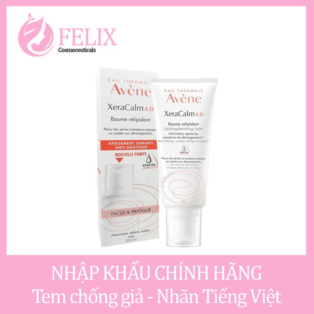 Kem Dưỡng Làm Dịu Da  XeraCalm AD Lipid-Replenishing Cream Avène 200ml