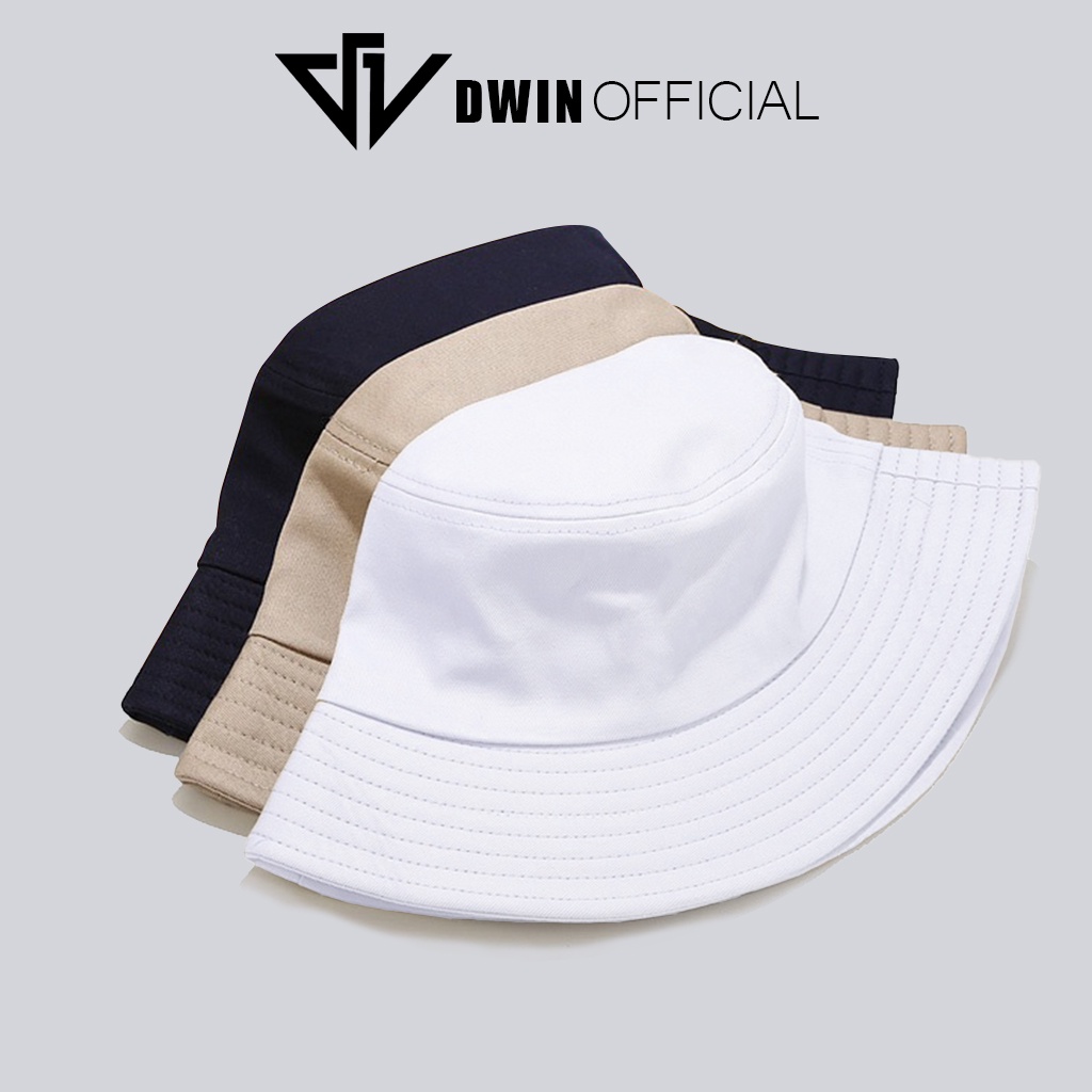 Mũ bucket DWIN tai bèo vành nón trơn cụp Unisex phù hợp nam nữ