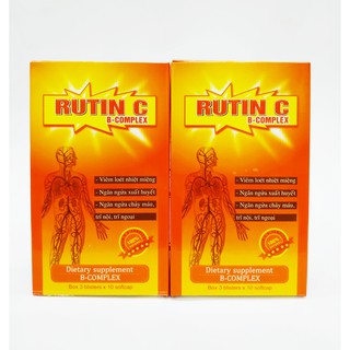 Viên Uống Rutin C - Giảm Viêm Loét Nhiệt Miệng - Ngăn Ngừa Chảy Máu Trĩ Nội, Trĩ Ngoại - Tottri – Cobutri – Hộp 30 Viên