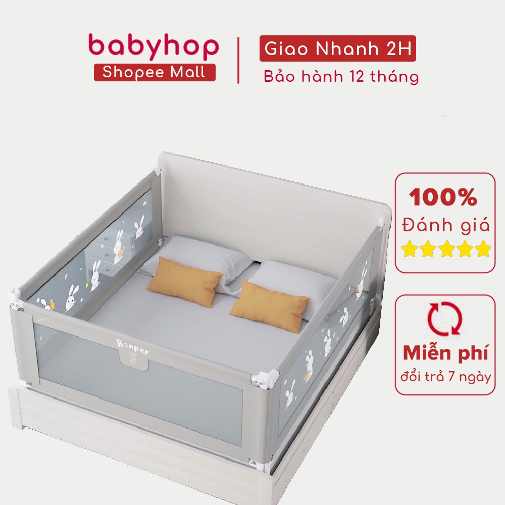 Thanh chắn giường Honper cao cấp thiết kế Hàn Quốc phân phối chính hãng bởi babyhop