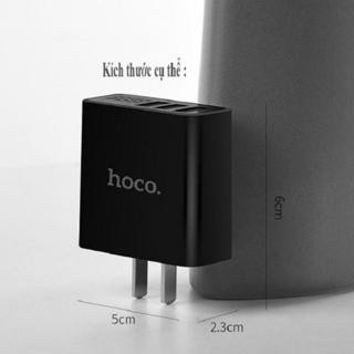 Cốc sạc Hoco C15 3 cổng USB,màn led báo điện áp