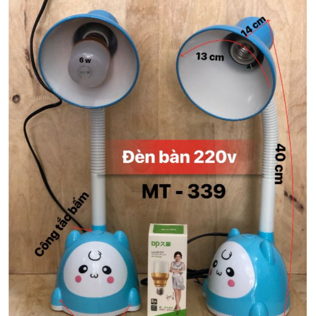 Đèn bàn học sinh để bàn .MT-339.có kèm theo bóng trụ 6w.