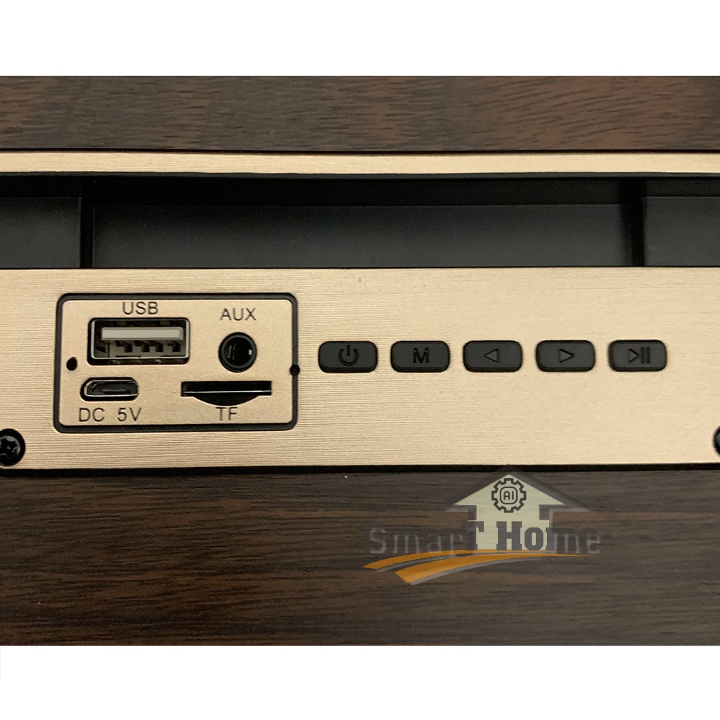 Loa Bluetooth Mini XM-5H Tích Hợp Radio - Loa Mini Vỏ Gỗ Vintage Công Suất Âm Thanh 8W , Âm Thanh HiFi Cực Chill
