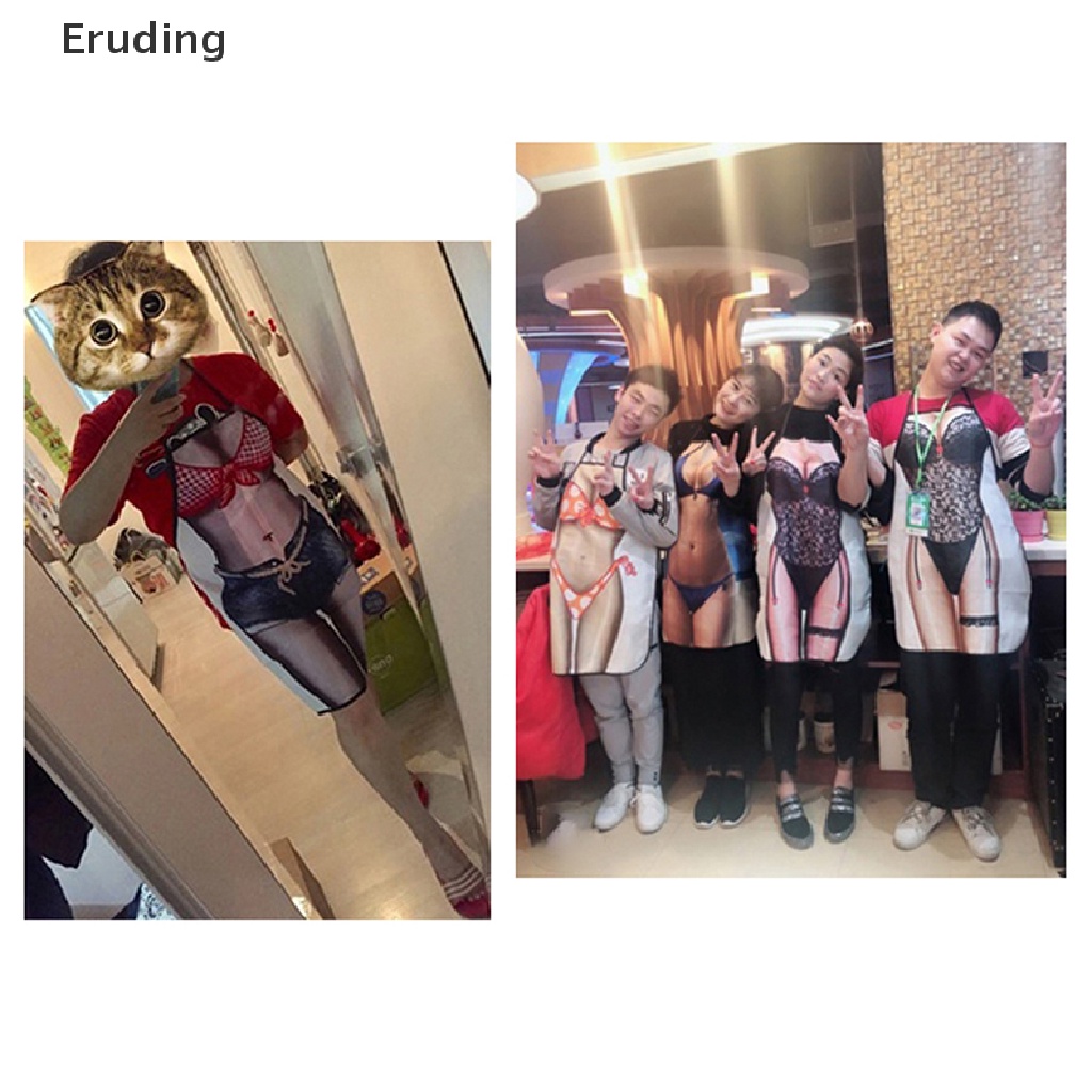 1 Tạp Dề Nấu Ăn In Hình Dễ Thương Vui Nhộn Cho Nữ