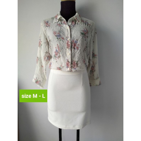 Áo sơ mi hoa kiểu ( vải thô ) 49k