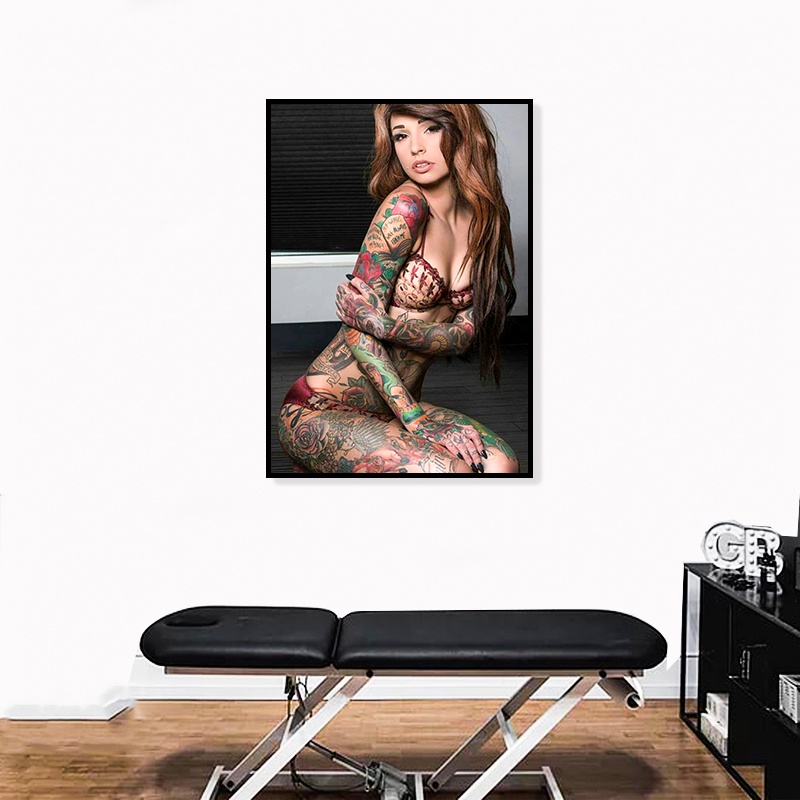 Tranh Hình Xăm - Tranh Tattoo Trang Trí Tiệm Xăm Tattoo