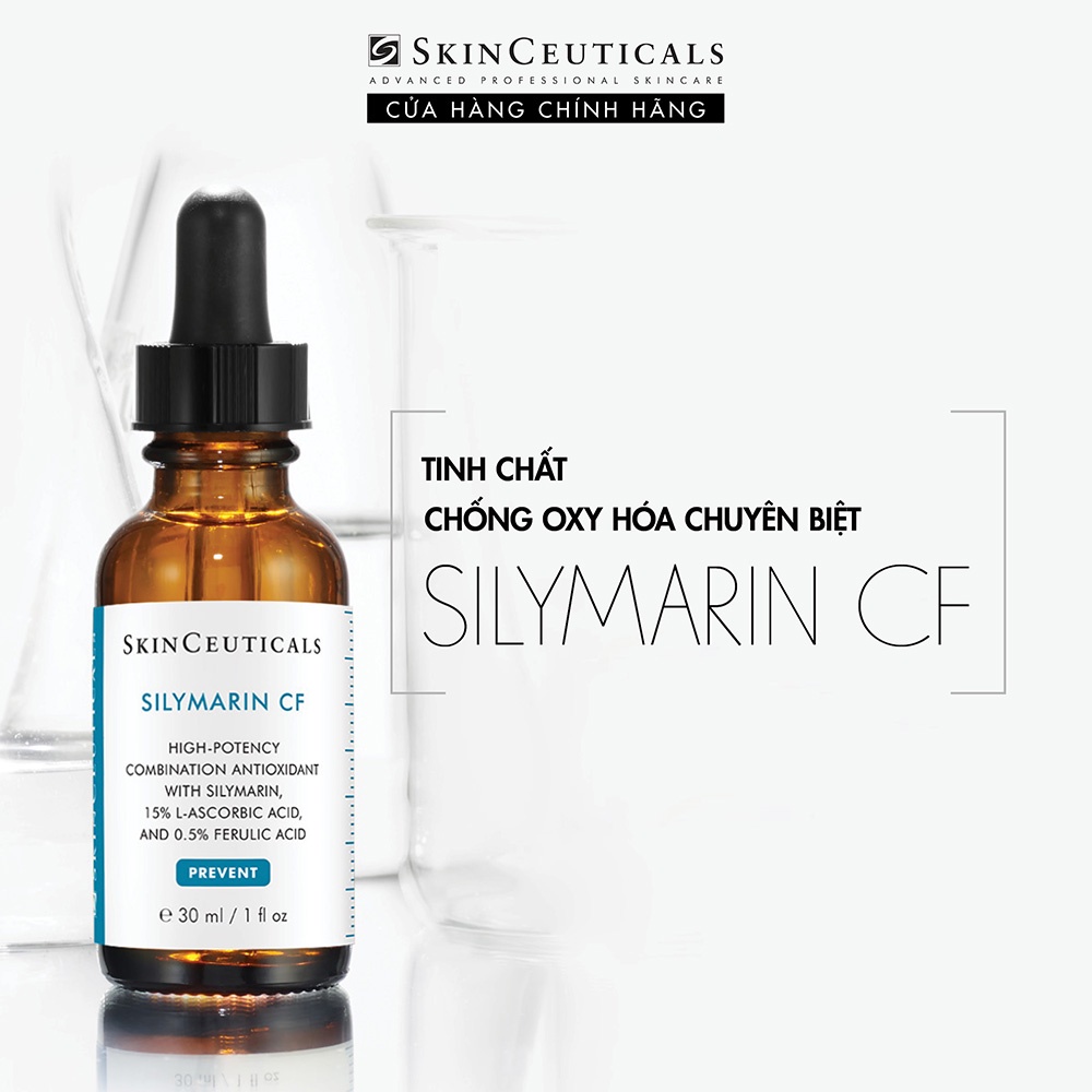 Skinceuticals Silymarin CF giúp kiểm soát dầu và cải thiện các khuyết điểm da 30ml