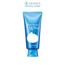 Sữa rửa mặt tạo bọt chiết xuất tơ tằm trắng Senka Perfect Whip 120g | BigBuy360 - bigbuy360.vn