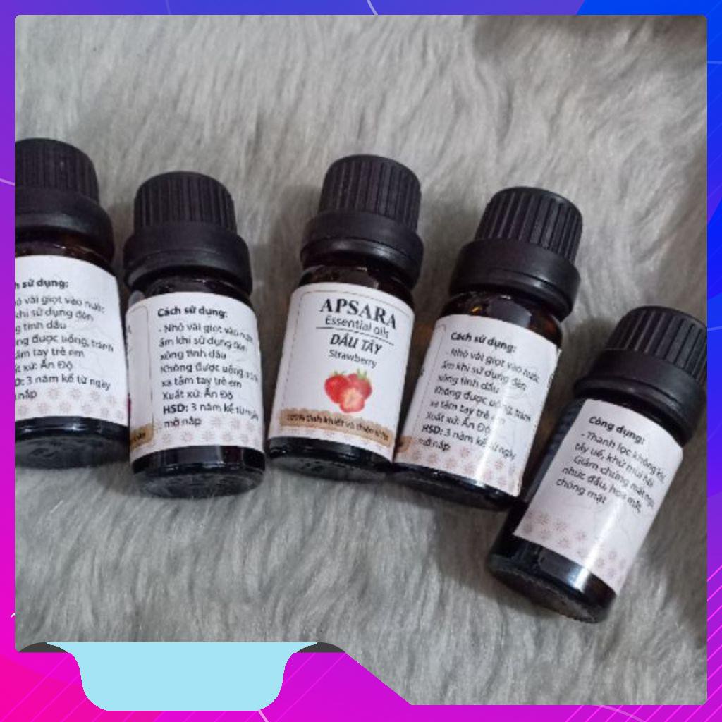 Combo 3 lọ tinh dầu xông 10ml hương dâu tây. Siêu cao thủ đuổi muỗi, thơm phòng, thư giãn