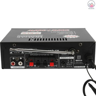 Bộ Khuếch Đại Âm Thanh Cho Xe Hơi 12v/220v Mini 2ch Lcd 600w