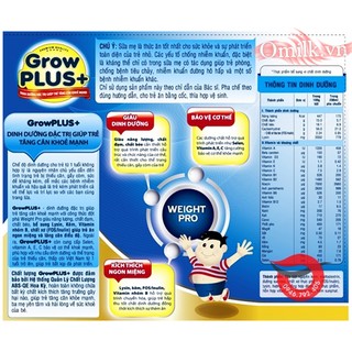 Sữa bột Nuti Grow Plus Xanh 900g
