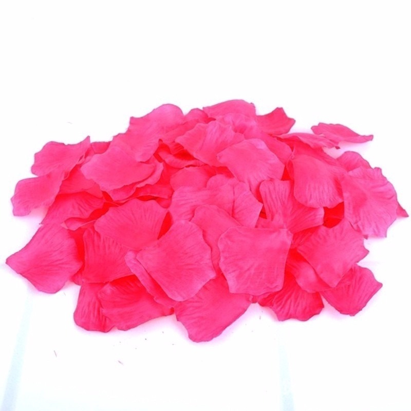 500 Cánh Hoa Hồng Lụa Trang Trí Tiệc Cưới