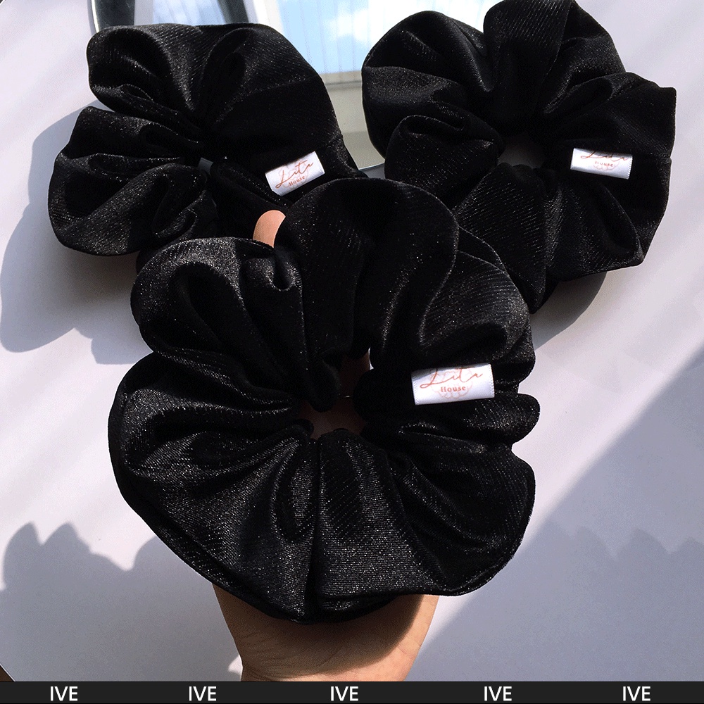 IVE - Dây chun buộc tóc Nhung Scrunchies Handmade