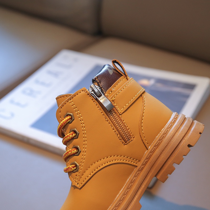 Giày Boot Martin Thiết Kế Đơn Giản Thời Trang Theo Phong Cách Hàn Quốc Cho Bé Gái Từ 3-16 Tuổi