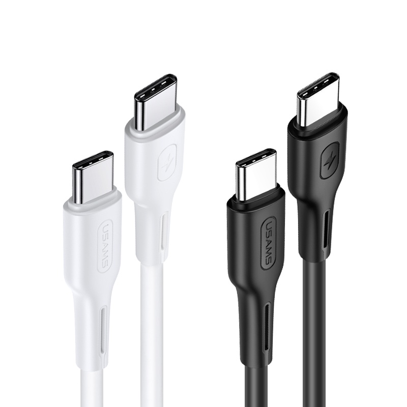 Dây Cáp Sạc Nhanh USAMS PD 100W Hai Cổng Type-C — Type-C 5A Cho 1Phone15 Android iPd Máy Tính Bảng