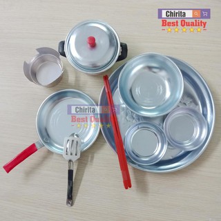 Bộ Đồ Chơi Nấu Ăn Mini - Bằng Nhôm ( Gồm 10 Món )
