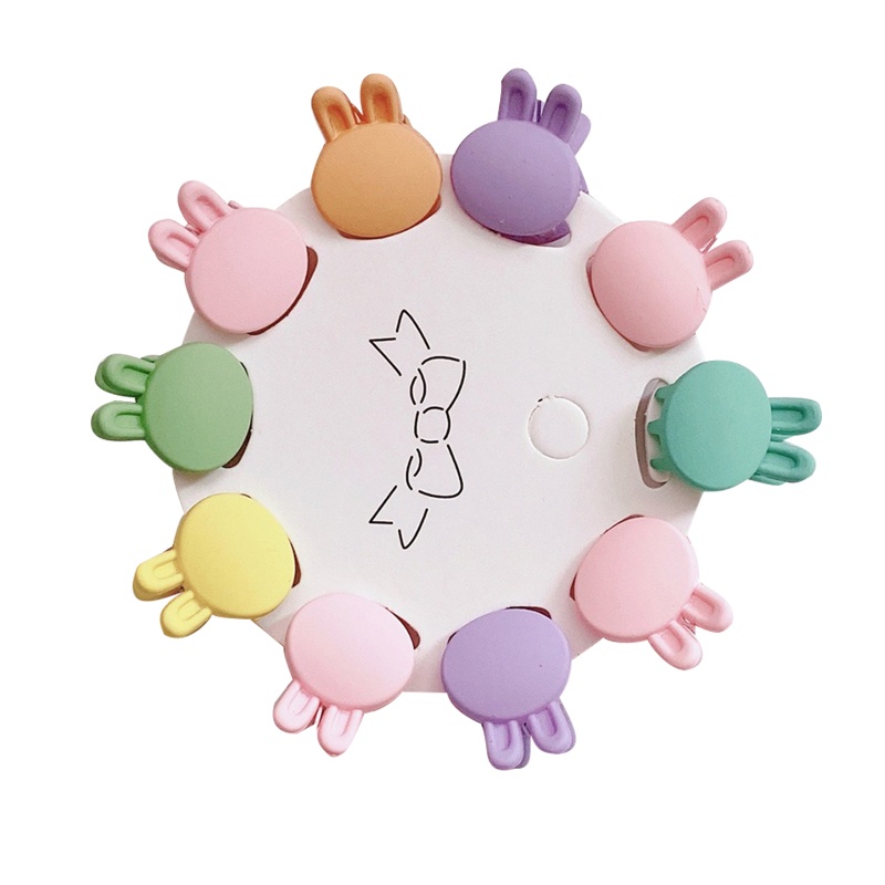 Set 10 Kẹp Tóc Mini Nhiều Màu Sắc Xinh Xắn Cho Bé Gái