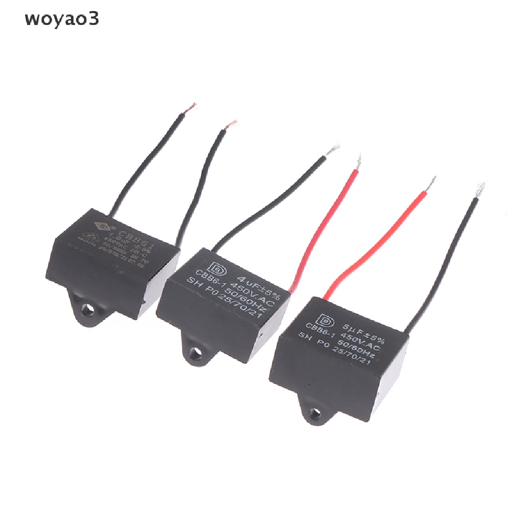 Tụ Điện Động Cơ Quạt Trần CBB61 450V 1uF ~ 12uF