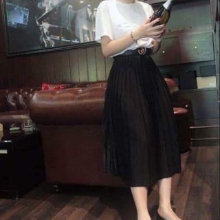 CHÂN VÁY XẾP LY DÁNG DÀI