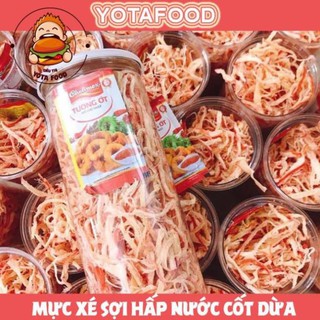 300gr khô mực hấp nước dừa xé cay loại ngon | yota food hcm - đồ ăn vặt hồ chí minh anhnd9