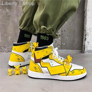 Giày thể thao lót nhung in hình pikachu độc đáo cá tính hợp thời trang cho nam
