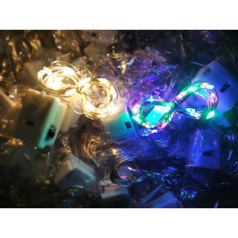 Đèn led trang trí 2m dùng pin LR44, 3 chế độ nhấp nháy
