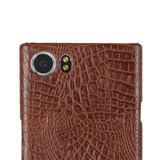 For BlackBerry KEYone Case Luxury Vintage Crocodile Pattern PU Leather