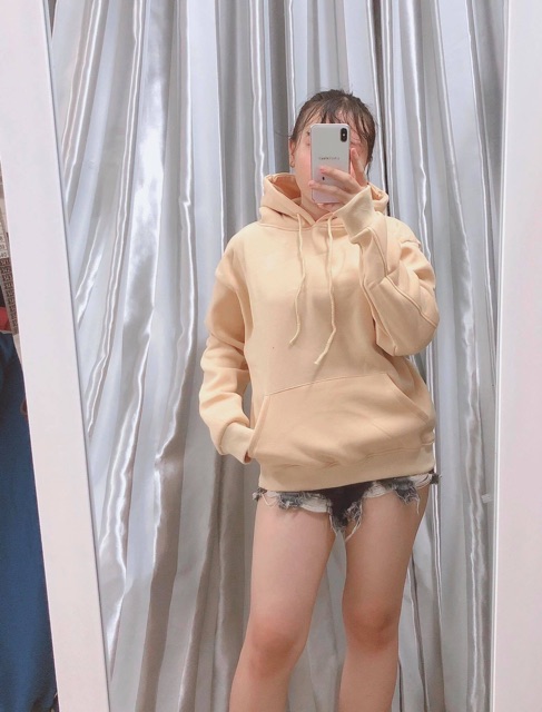 Áo hoodie trơn vải nỉ lót bông dày dặn nhiều màu | BigBuy360 - bigbuy360.vn