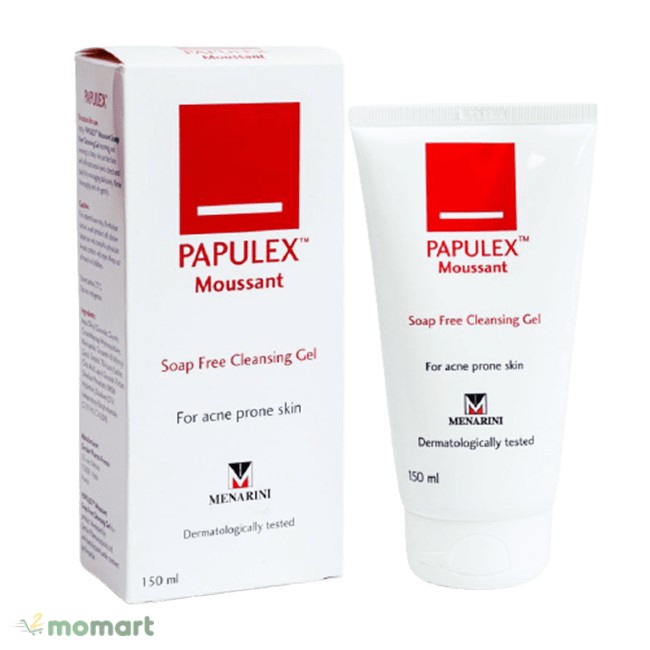 [TEM CTY] PAPULEX Moussant Soap Free Cleansing Gel 150mL - Sữa Rửa Mặt Ngăn Ngừa & Giảm Mụn Trứng Cá 150ml