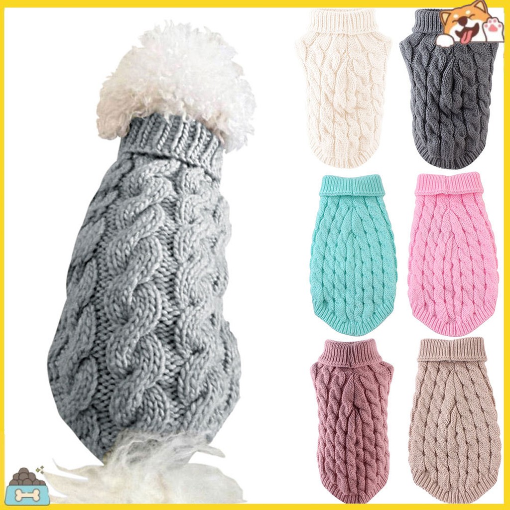 Áo len dệt giữ ấm thời trang mùa đông cho thú cưng