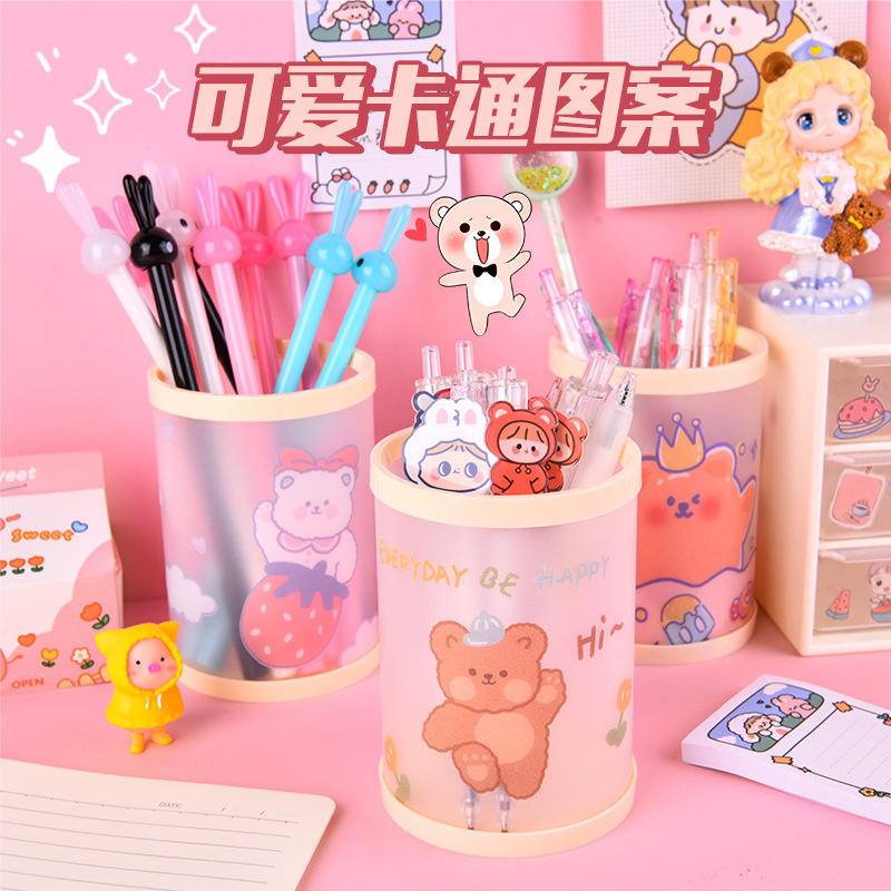 ⭐ iLado ⭐ Hộp bút trong suốt Ống đựng bút thùng đựng hàng trong suốt hộp văn phòng phẩm hộp đựng bút trong s hộp bút trong kệ văn phòng phẩm để bàn kệ đựng văn phòng phẩm hộp nhựa đựng