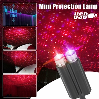 Đèn Led Chiếu Trần Nhà Ánh Sáng Đỏ + Tím Kết Nối Usb