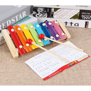 Đàn gỗ 8 quãng, đồ chơi âm nhạc phát triển trí tuệ cho bé