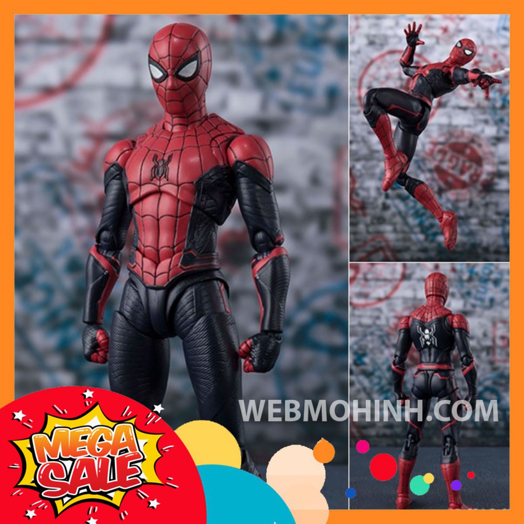 GIÁ HỦY DIỆT Mô Hình Người Nhện Spider Man Far From Home Upgraded Suit SHF - S.H. Figuarts Full Box