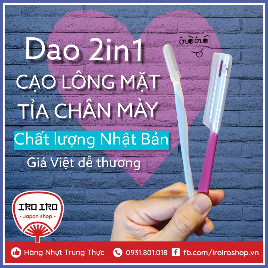 Dao Cạo Lông Mặt & Chân Mày Nữ Kai Razor Nhật Bản