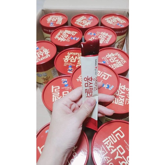 Thạch Hồng Sâm Trẻ Em SANGA Hộp 30 Gói