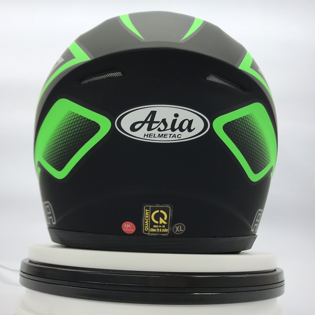 Mũ bảo hiểm Asia MT136 tem - Mũ fullface Kính chống chói - Vòng đầu 57-59cm - Bảo hành 12 tháng