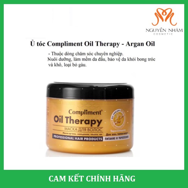 Ủ tóc Compliment Oil Therapy - Argan Oil chăm sóc chuyên sâu - Hàng Xách Tay