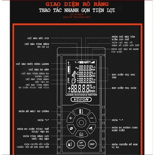 MÁY ĐO KHOẢNG CÁCH BẰNG TIA LASER VCHON H40